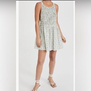 Free People Women's Petunia Mini Dress, Tea Combo, Floral XL